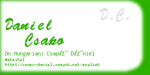 daniel csapo business card